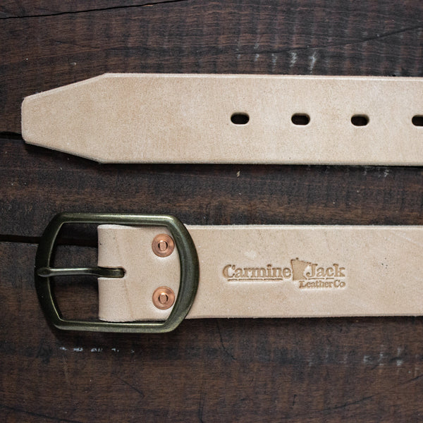 Brunswick Shipyard Belt - Carmine Jack Leather